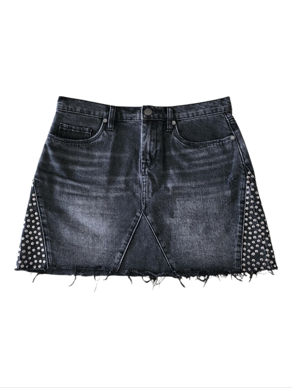 BLANKNYC Studded Denim Mini-Skirt Size 27 - Picture 2 of 13